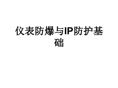 仪表防爆与防护基础