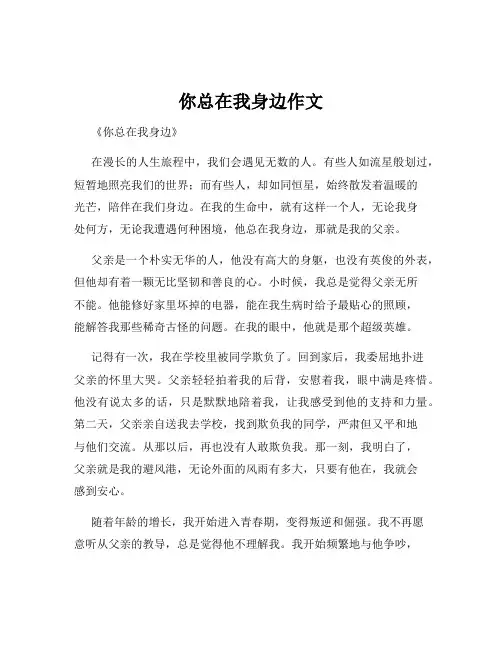 你总在我身边作文