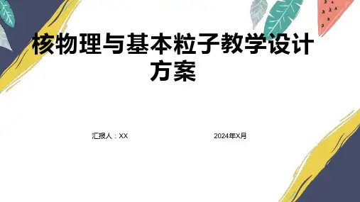 物理教学设计方案——核物理与基本粒子