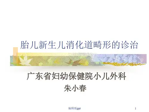 消化道畸形妇幼班PPT课件
