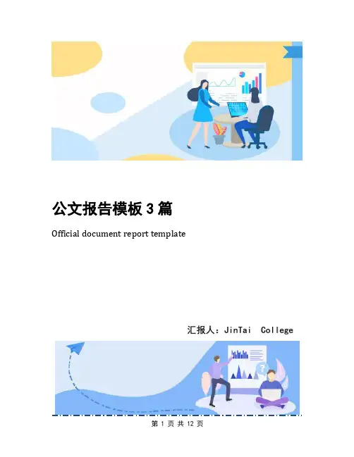 公文报告模板3篇