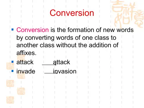 词汇学Word_Formation(2)