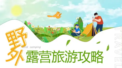 野外露营旅游攻略策划ppt模板