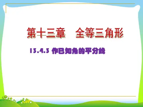 2021年华师大版八年级数学上册《作已知角的平分线》优质课课件.ppt