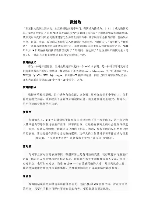 微博热