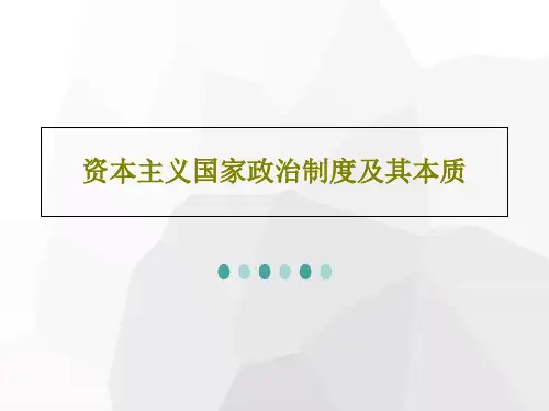 资本主义国家政治制度及其本质共22页文档