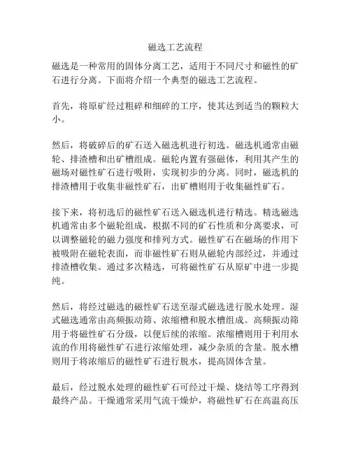 磁选工艺流程