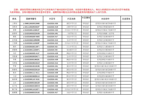 考室座次表