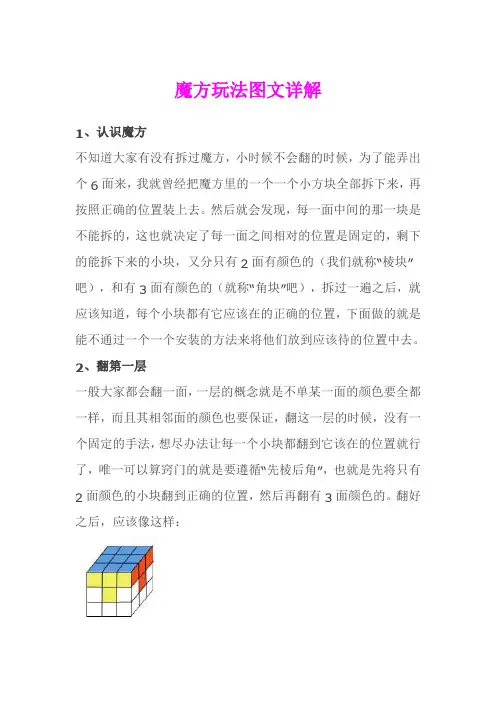 魔方玩法图文详解