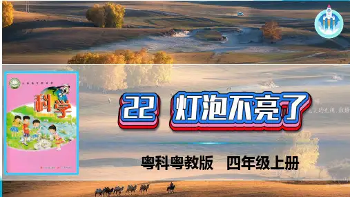 粤教粤科版科学四年级上册22灯泡不亮了课件(共25张PPT).ppt