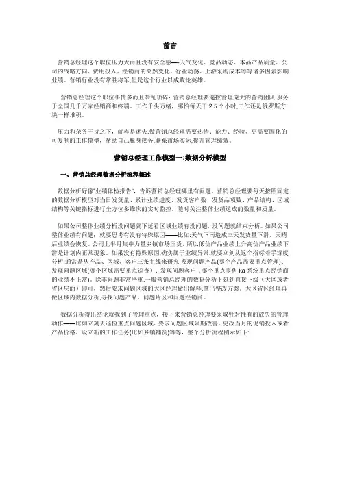 销售数据分析【范本模板】