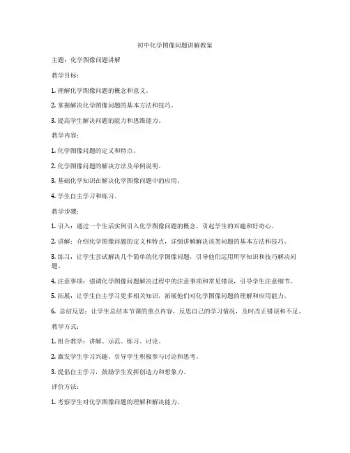 初中化学图像问题讲解教案