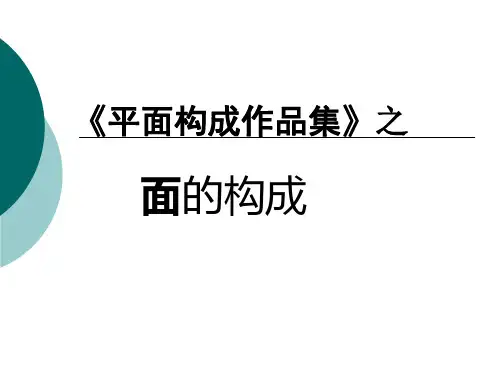 平面构成基本元素(面的作品)