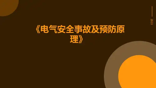 电气安全事故及预防原理