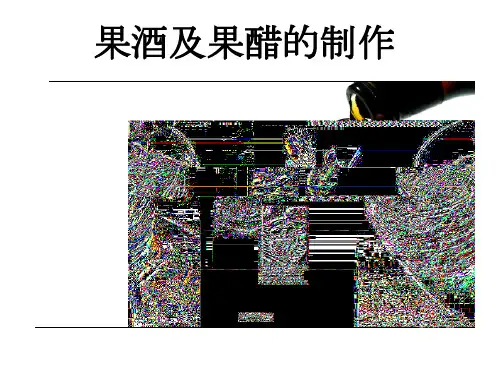 果酒及果醋的制作