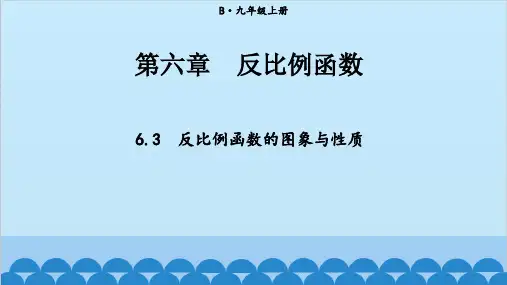 北师大版数学九年级上册 6.3 反比例函数的应用  课件(共28张PPT)
