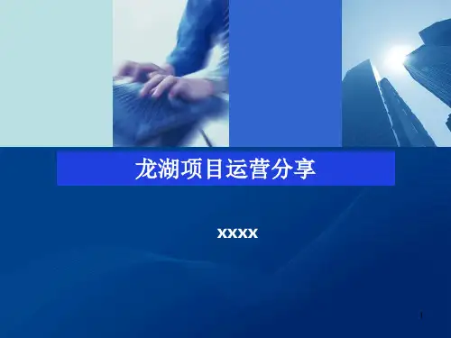 龙湖地产项目运营管理PPT精选文档