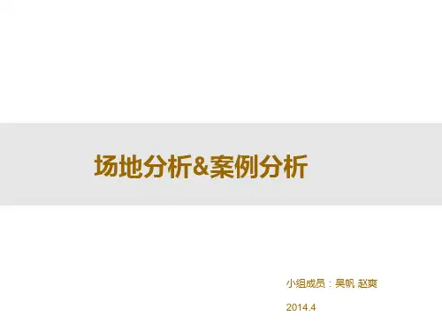 场地调研案例分析