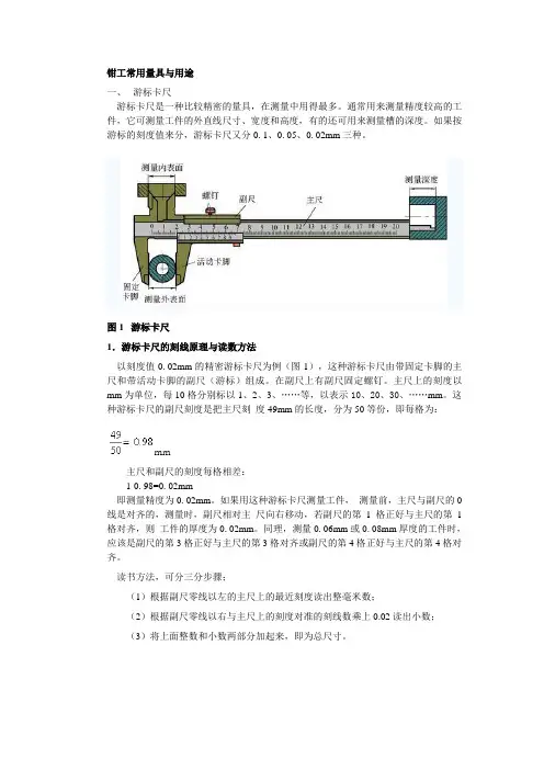 钳工常用量具与用途