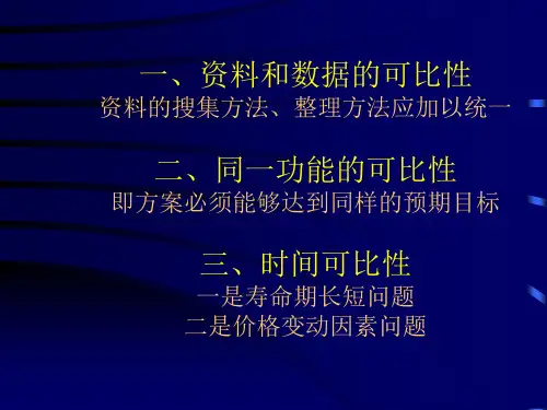 第四章投资项目多方案的经济比较与选择可行性研究与