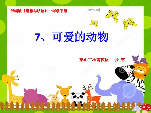 道德与法治《可爱的动物》ppt课件-优质课4