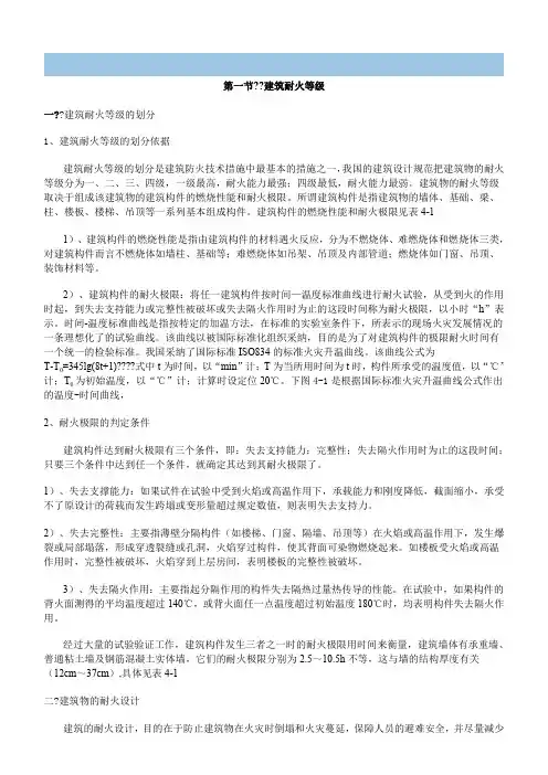 建筑耐火等级