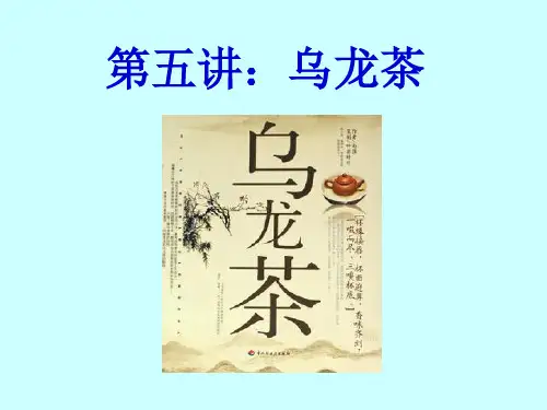 第五讲：乌龙茶