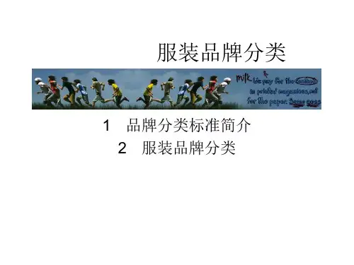 服装品牌分类