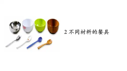 新教科版小学二年级科学上册《不同材料的餐具》ppt教学课件