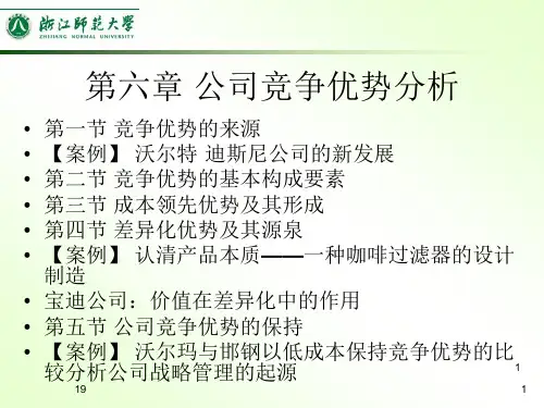 公司竞争优势分析ppt课件