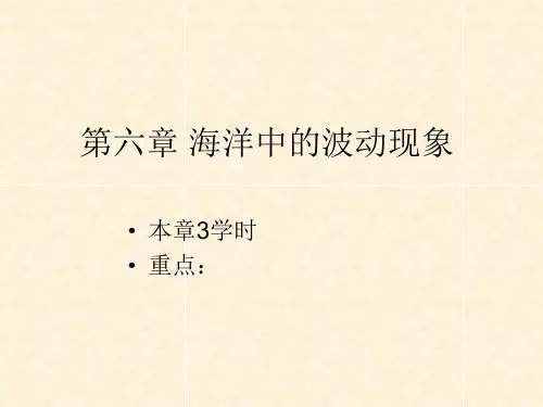 第六章 海洋中的波动现象汇总