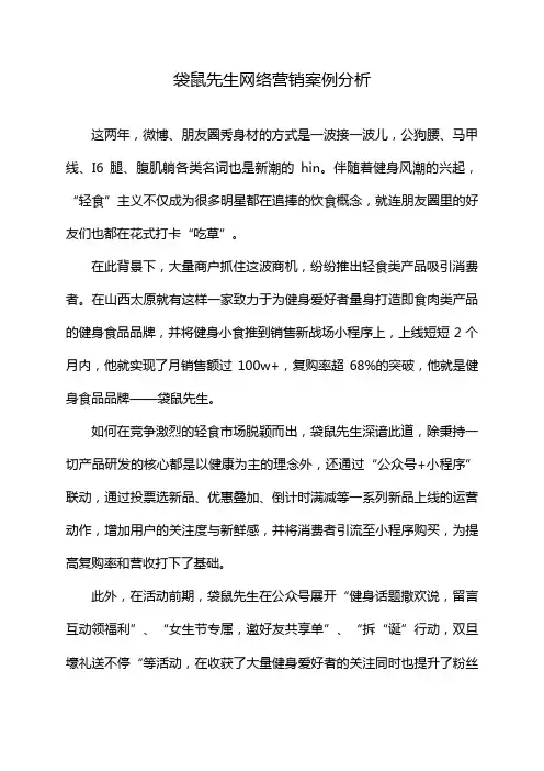袋鼠先生网络营销案例分析