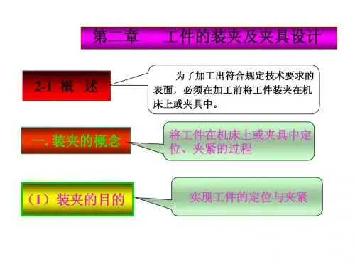 第二章工件的装夹及夹具设计