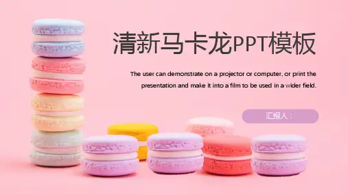 小清新马卡龙活动策划通用PPT模板
