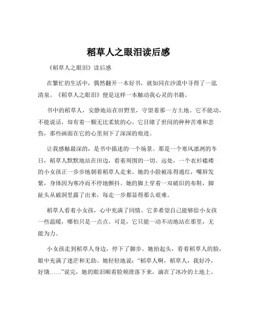 稻草人之眼泪读后感