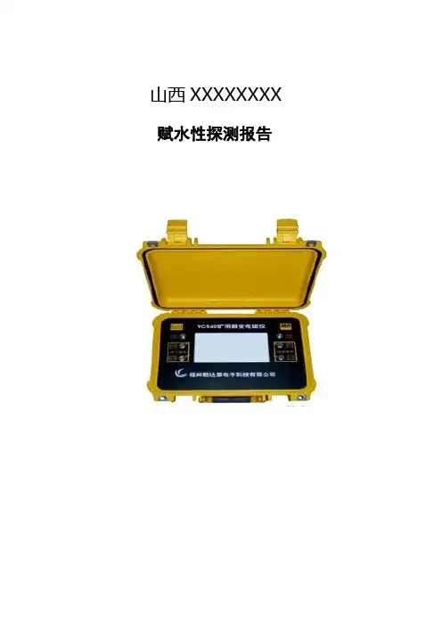 煤矿物探探测报告