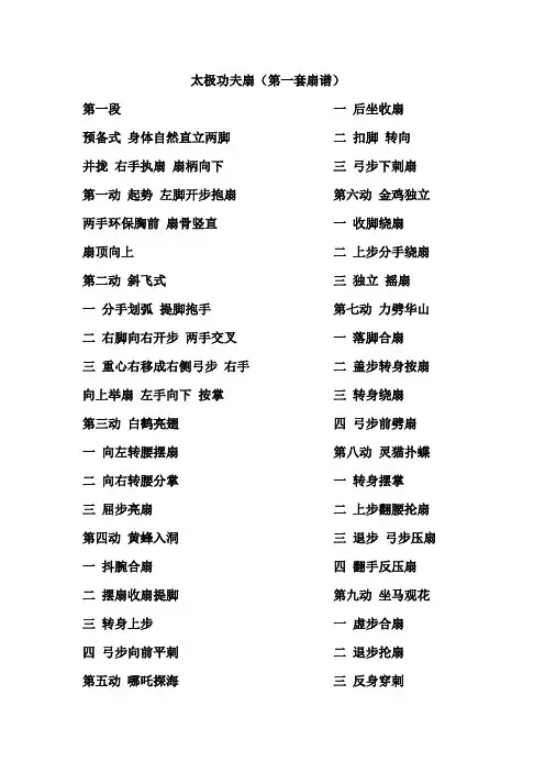 太极功夫扇