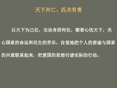 天下兴亡、匹夫有责
