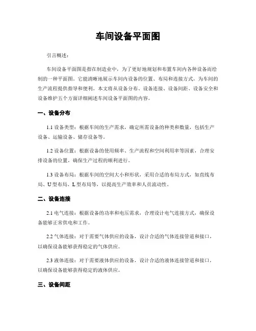 车间设备平面图