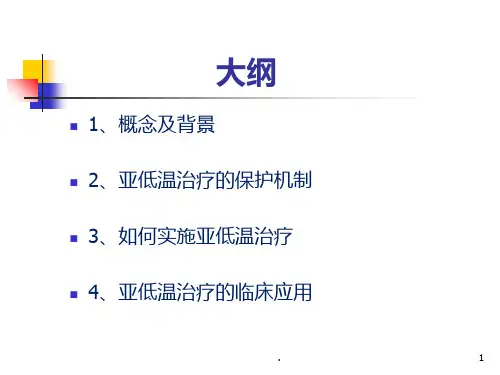 亚低温最好的治疗PPT课件