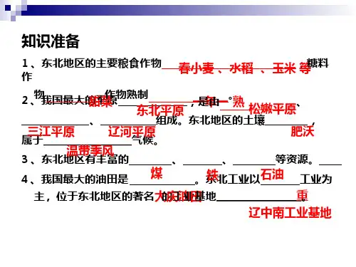 初中地理《东北地区的产业分布》优质教学课件设计(2)