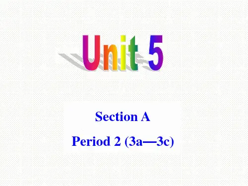 人教新目标九年级英语全册课件：Unit5 Section A (3a-3c)(共23张PPT)
