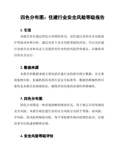 四色分布图：住建行业安全风险等级报告