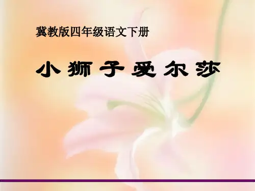 《小狮子爱尔莎》PPT课件2