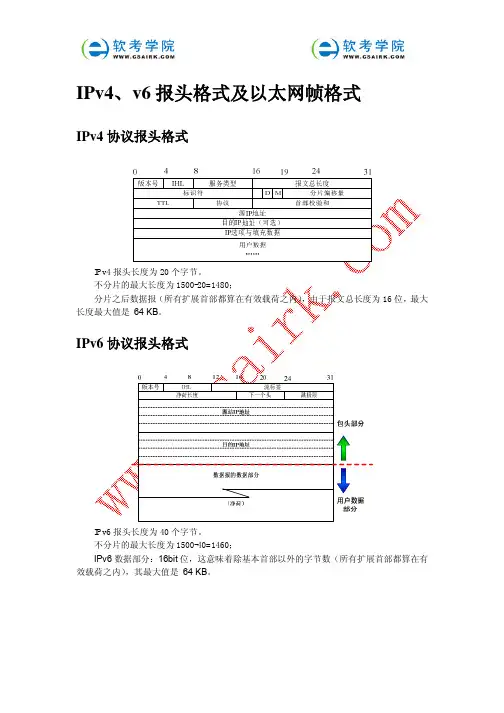 IPv4IPv6报头格式