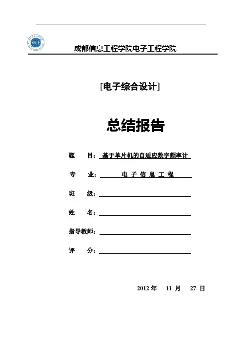 自适应数字频率计