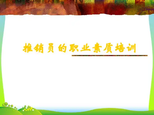 推销员的职业素质培训教材.pptx