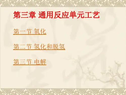 化学工艺学(2版)课件通用反应单元工艺