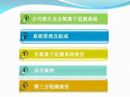 负氧离子监测系统
