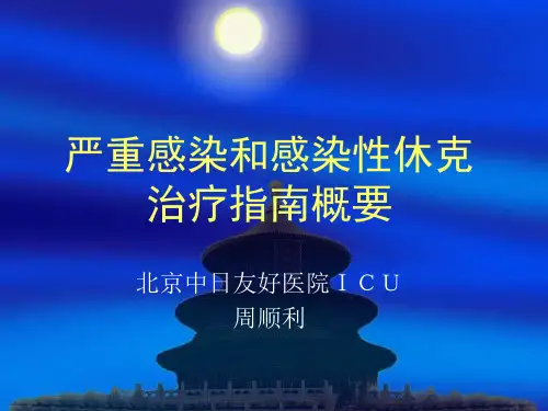 严重感染和感染性休克